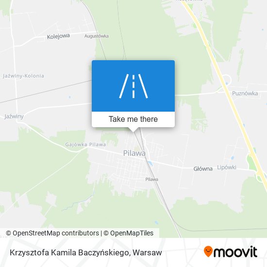 Krzysztofa Kamila Baczyńskiego map