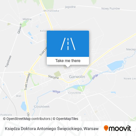 Księdza Doktora Antoniego Święcickiego map