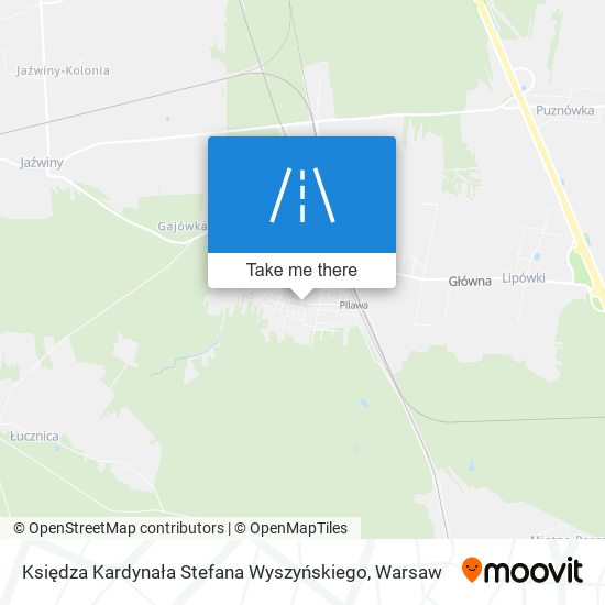 Księdza Kardynała Stefana Wyszyńskiego map