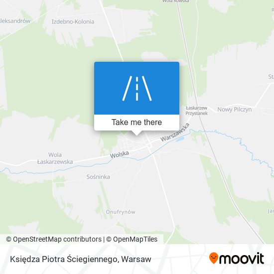 Księdza Piotra Ściegiennego map