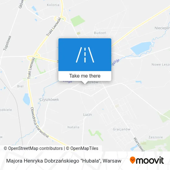 Карта Majora Henryka Dobrzańskiego "Hubala"