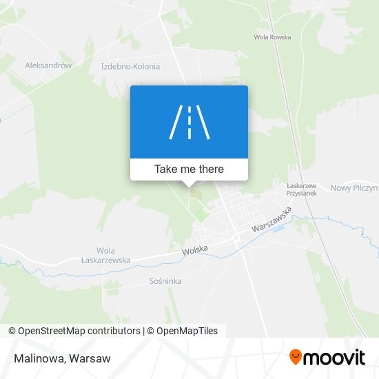 Malinowa map