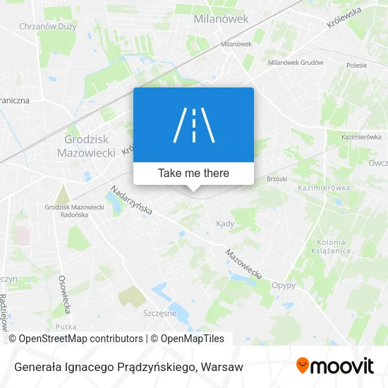 Карта Generała Ignacego Prądzyńskiego