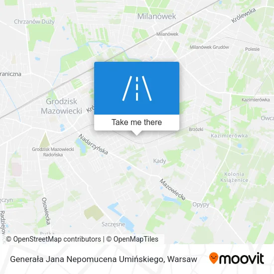 Карта Generała Jana Nepomucena Umińskiego