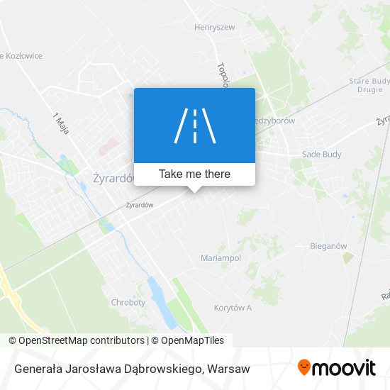 Generała Jarosława Dąbrowskiego map