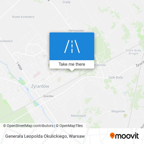 Generała Leopolda Okulickiego map