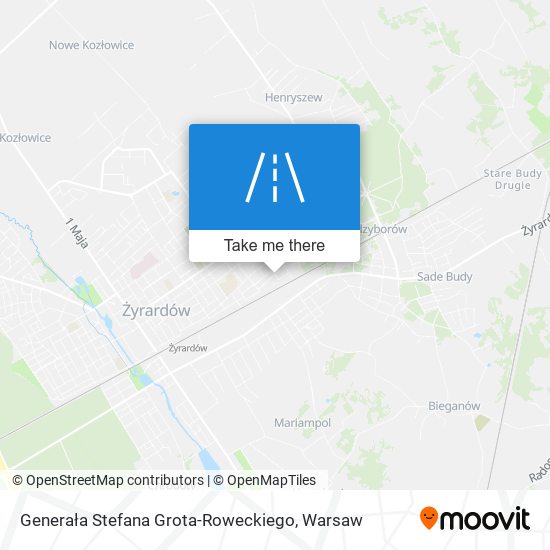 Generała Stefana Grota-Roweckiego map