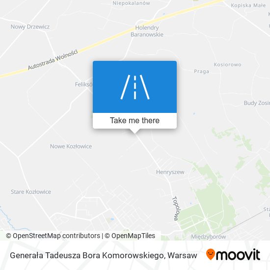 Generała Tadeusza Bora Komorowskiego map