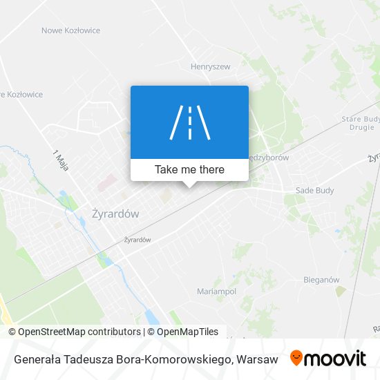 Generała Tadeusza Bora-Komorowskiego map