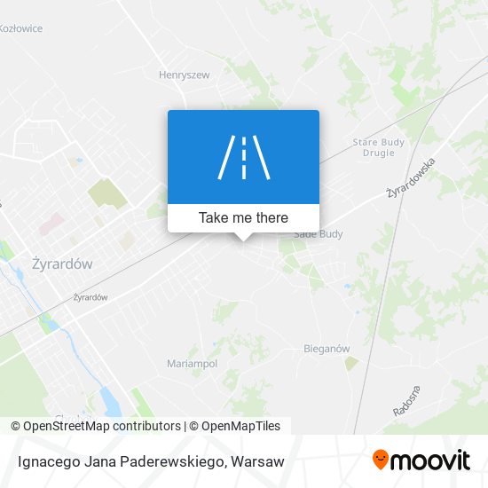 Ignacego Jana Paderewskiego map