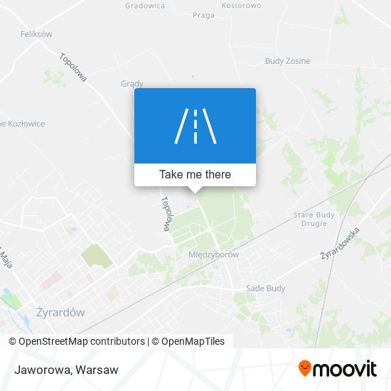 Jaworowa map