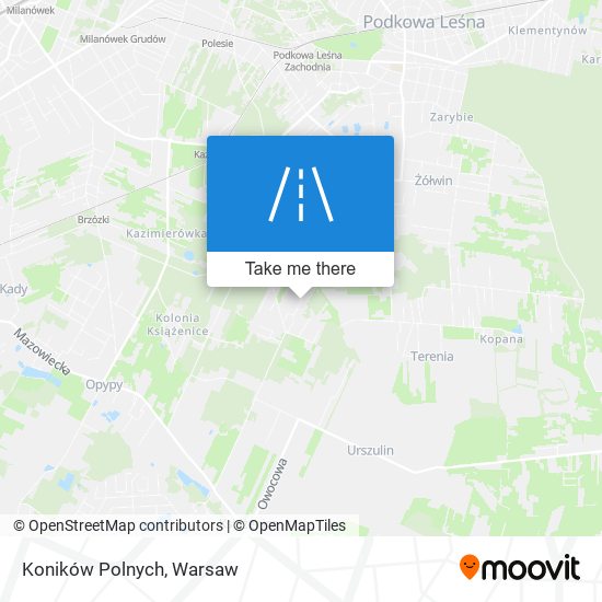 Koników Polnych map