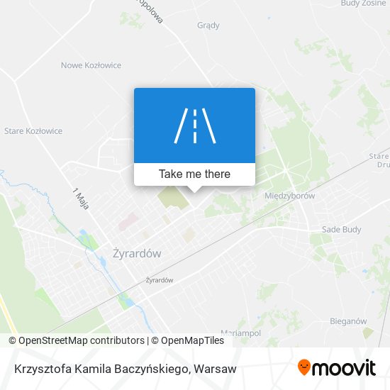 Krzysztofa Kamila Baczyńskiego map