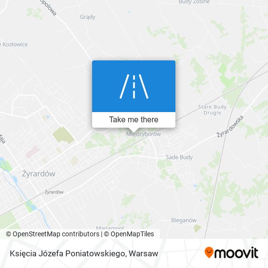 Księcia Józefa Poniatowskiego map