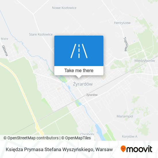 Księdza Prymasa Stefana Wyszyńskiego map