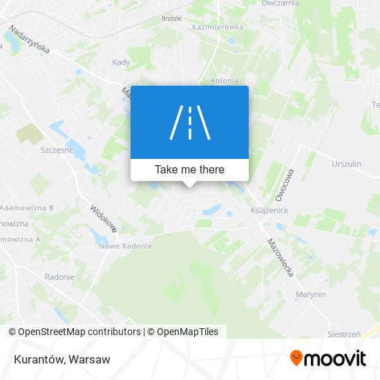 Kurantów map