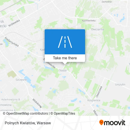 Карта Polnych Kwiatów