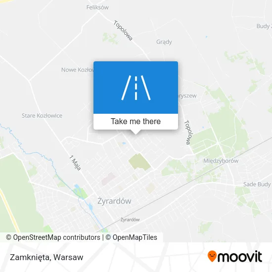Карта Zamknięta