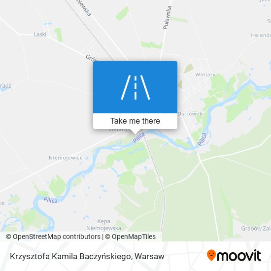 Krzysztofa Kamila Baczyńskiego map