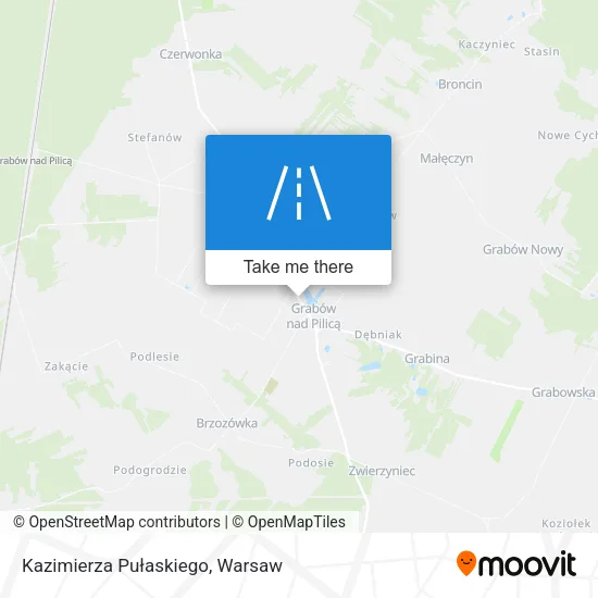 Карта Kazimierza Pułaskiego