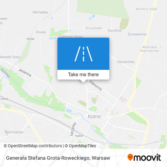 Generała Stefana Grota-Roweckiego map