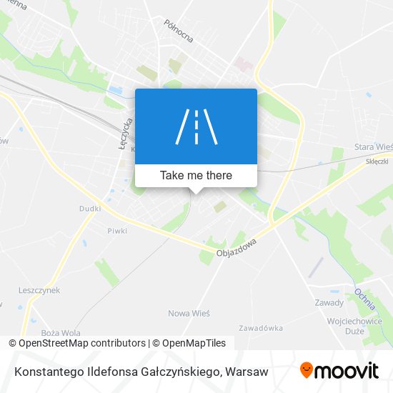 Konstantego Ildefonsa Gałczyńskiego map