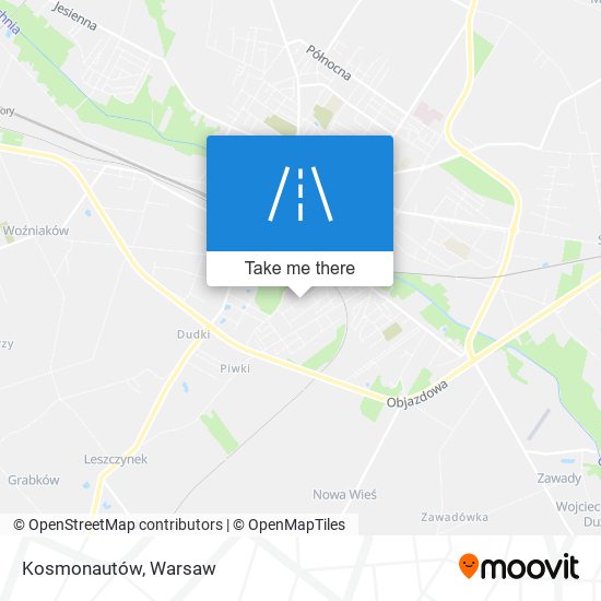 Kosmonautów map