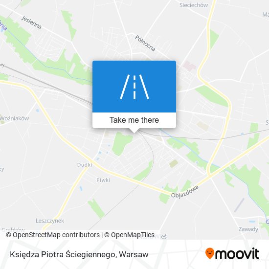 Księdza Piotra Ściegiennego map