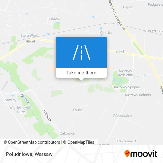 Карта Południowa
