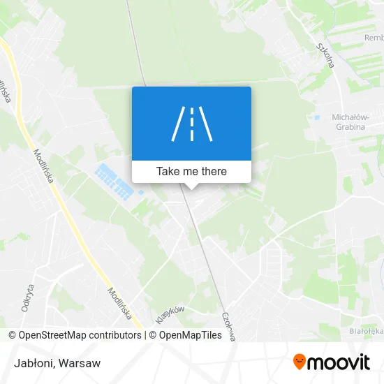 Карта Jabłoni