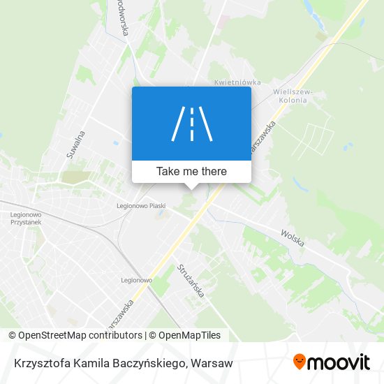 Krzysztofa Kamila Baczyńskiego map