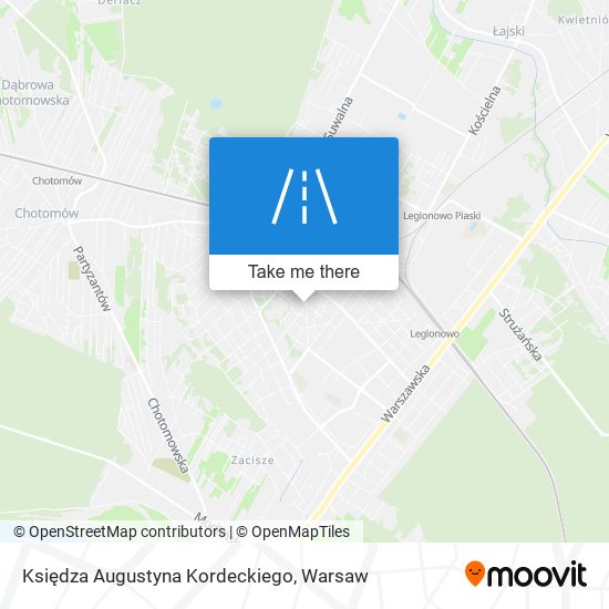 Księdza Augustyna Kordeckiego map