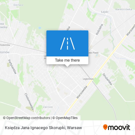 Księdza Jana Ignacego Skorupki map