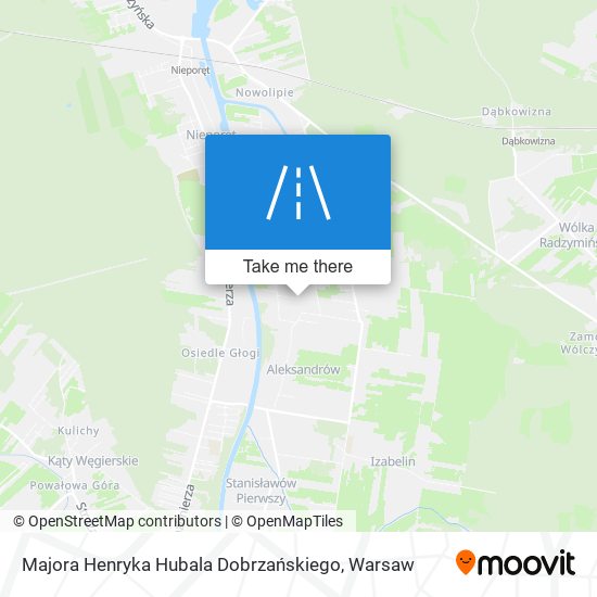 Majora Henryka Hubala Dobrzańskiego map