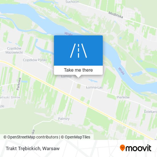 Trakt Trębickich map