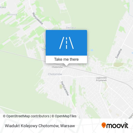 Wiadukt Kolejowy Chotomów map