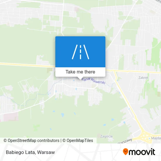 Карта Babiego Lata