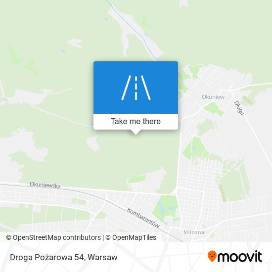 Droga Pożarowa 54 map