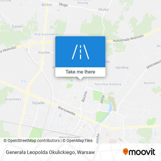 Generała Leopolda Okulickiego map