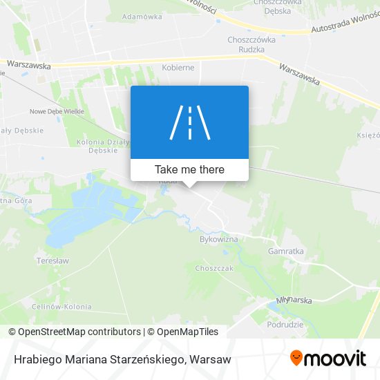 Hrabiego Mariana Starzeńskiego map