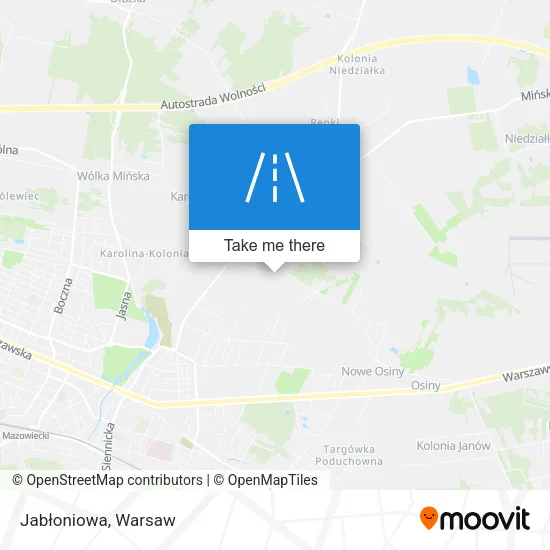 Карта Jabłoniowa