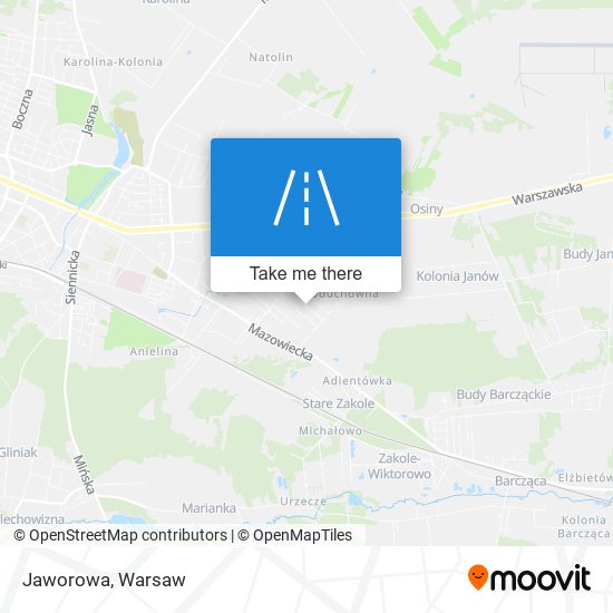 Jaworowa map