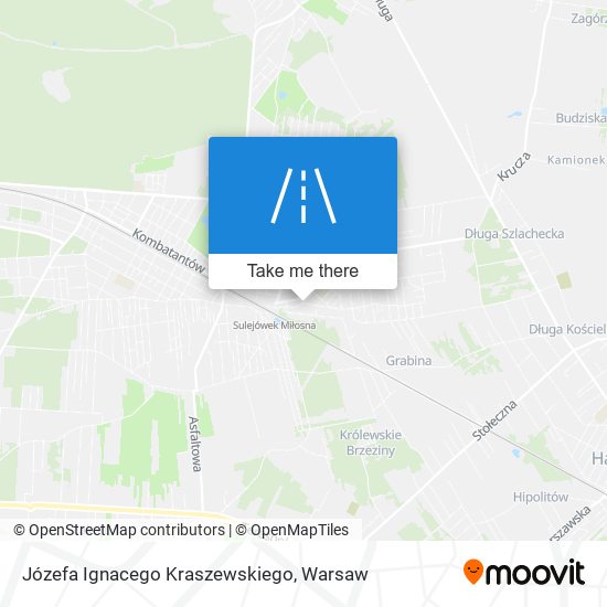 Józefa Ignacego Kraszewskiego map