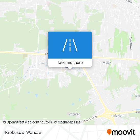 Krokusów map