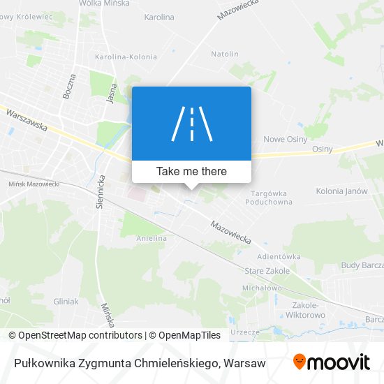 Карта Pułkownika Zygmunta Chmieleńskiego