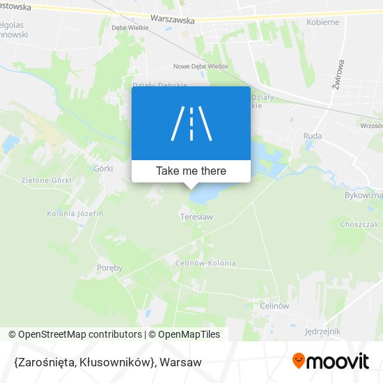 {Zarośnięta, Kłusowników} map