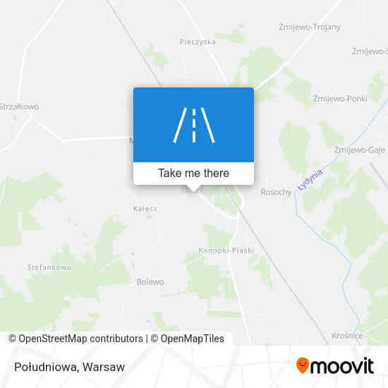 Карта Południowa