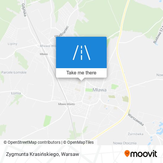 Zygmunta Krasińskiego map