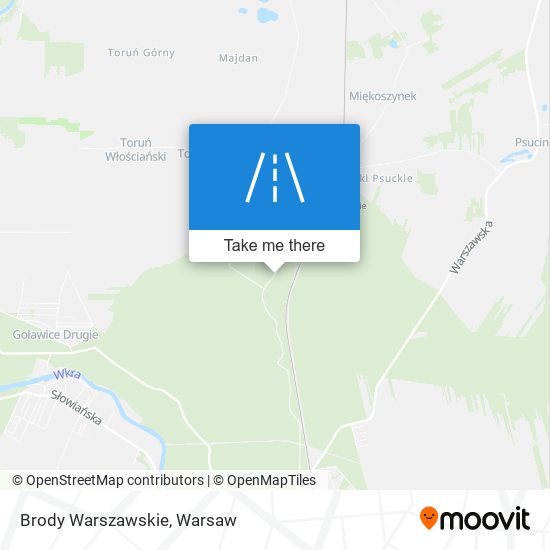 Brody Warszawskie map