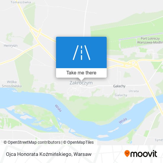 Ojca Honorata Koźmińskiego map